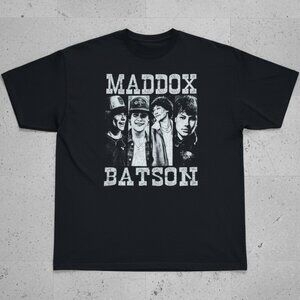 Maddox Batson Graphic T-Shirt | Vintage Style Music Tee | Black Oversized Unisex